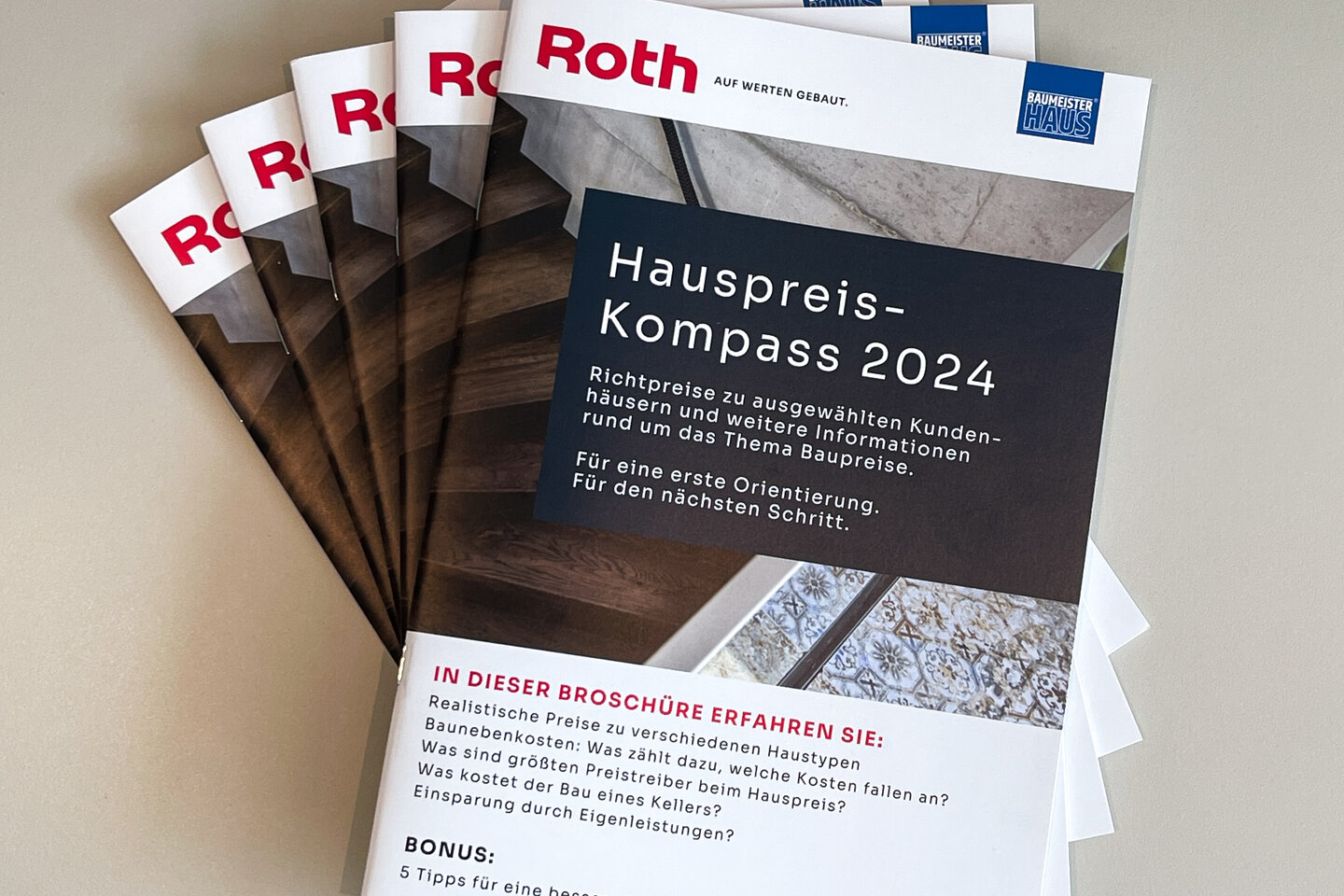 Richtpreis broschüre der Firma Roth Bau GmbH